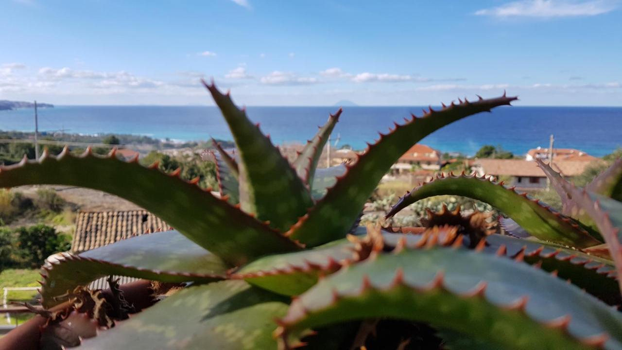 San Carlo - Terrazzo Sul Mare Con Ristorante E Pizzeria Panzió Zambrone Kültér fotó